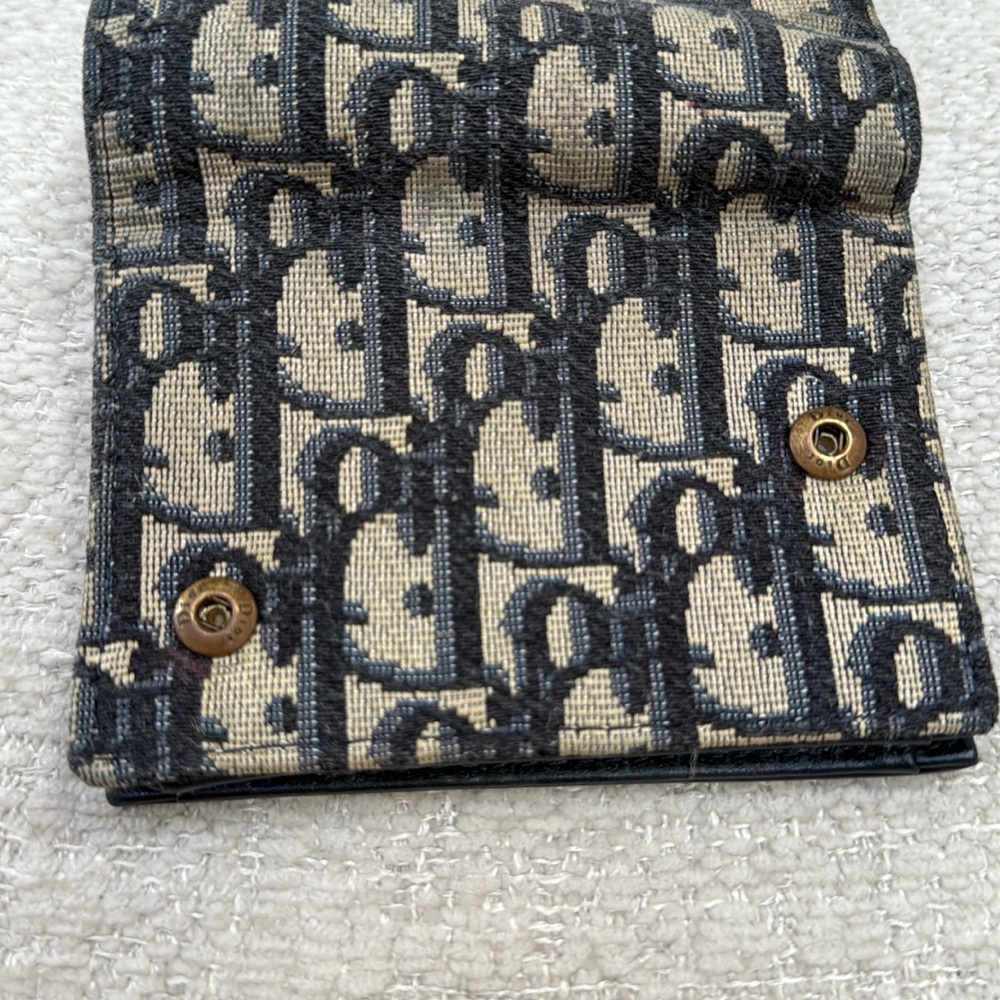 Dior blue and taupe Wallet with Gold Details - Picture 6 of 7